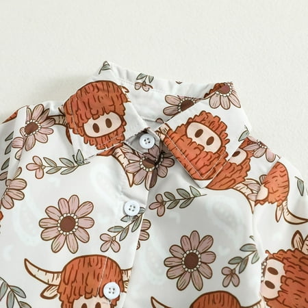 

TOWED22 Toddler Sweatshirts Girls Fall Toddler Girls Sweatshirts Long Sleeve Tops Kids Pullover Dinosaur Unicorn Print Shirt 2-7T White