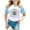 Light Blue, variant on Toddler Boys Girls T-Shirts Summer Us City Printed Raglan Short Sleeve Casual Tees Daily Outdoor Streetwear Simple Stylish T Shirts,Sizes 3-4T