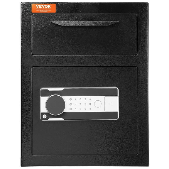 1.7 Cu ft Drop Slot Safe - Electronic Lock & 2 Keys, 17.7x13.7x13.7 Inch, Deposit Safe for Cash/Mail, Home/Office/Hotel Use