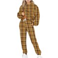 thumbnail image 2 of Ensemble de Deux Pièces pour Femmes 2023 Mode Décontractée Imprimé Manches Longues Col Rond Chandail en Molleton + Pantalon Ensemble de Sport pour Femmes en Solde, 2 of 5