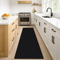 thumbnail image 3 of iOhouze Runner Rug 2x7 Non Slip Carpet Runners for Hallways Cotton Kitchen Runner Rugs with Rubber Backed Braided Indoor Floor Runners for Entryway Hallway Kitchen Bedroom, Black, 3 of 8