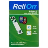 ReliOn Prime Blood Glucose Test Strips, 50 Count - Walmart.com