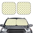 thumbnail image 6 of Lsque Corn 2 PCS Windshield Sun Shade | CarFoldable Window Covers | Car Accessories Reflect UV for Universal Cars SUV Truck | Large, 6 of 7