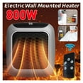 thumbnail image 3 of Heater for Home Small Bathroom Heating Fans Wall Mounted Ceramic Electric Heater with Remote Control, 3 of 6