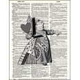 thumbnail image 2 of Queen of Hearts - Dictionary Art Print Printed On Authentic Vintage Dictionary Book Page - 8 x 10.5, 2 of 3