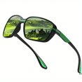 thumbnail image 3 of 1pc Square Riding Sports Style Men's Polarized Sunglasses, Driver Driving Fishing Sunglasses, 3 of 5