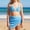 Sky Blue, variant on Girls Bikini Swimsuit Two Piece For Hot And Beach Pool Party Girls Swimwear 3 Piece Set Size 10-11 Years