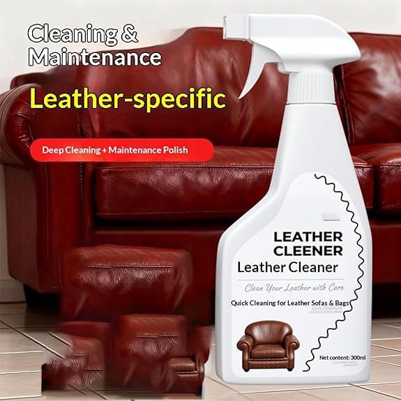 Deep Nourishing Leather Nursing Cream, Leather Cleaner & Repair Kit,Leather Care Cream,Couches, Car Seats(1PCS)