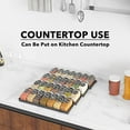 thumbnail image 5 of SpaceAid Spice Drawer Organizer with 28 Spice Jars, 4-Tier, 13" W x 17.5" D, Black, 5 of 6