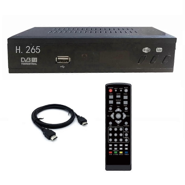 DVB T2 HEVC 265 Digital TV Tuner DVB-T2 265 1080P HD Decoder USB ...