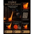 thumbnail image 6 of Dragon Bookshelf Nook Light, 3D Printed Fire-Breathing Fantasy Shelf Decor | Flying Dragon Design | Red or Blue Flame | Large & Small Options | Book Lover Gift | Halloween Shelf Display, 6 of 7
