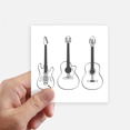 thumbnail image 1 of Guitar Music Instruments combination Guitar Sticker Square Waterproof Stickers Wallpaper Car Decal, 1 of 1