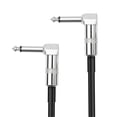 thumbnail image 4 of 5 Packs Guitar Effect Pedal Flat Patch Cables 6 Inch Length with 1/4 Inch Right Angle Connectors Patch Cable, 4 of 5