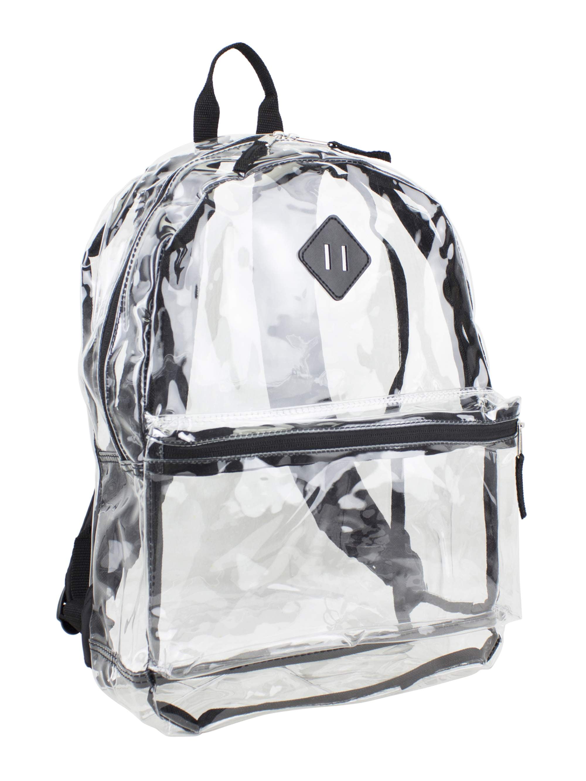 Clear Backpack with Front Pocket, Adjustable Straps and Lash Tab ...