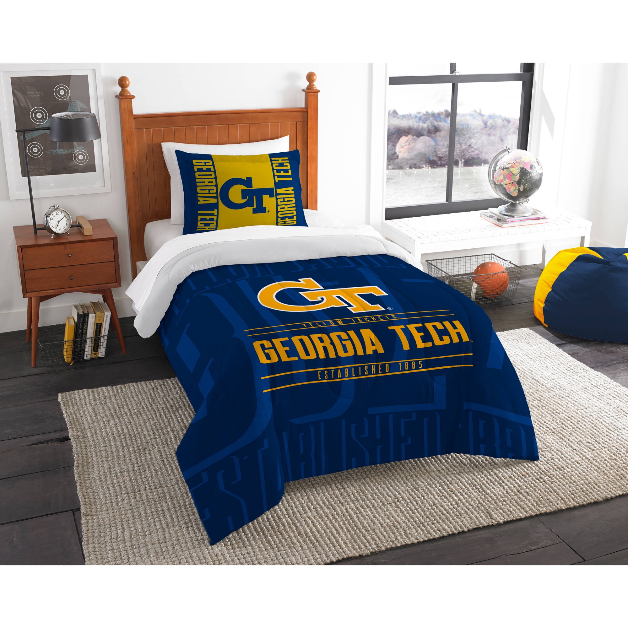 Ncaa Georgia Tech Yellow Jackets Modern Take Bedding Comforter Set Ncaa Georgia Tech Yellow Jackets Modern Take Bedding Comforter Set Com