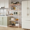 thumbnail image 3 of Ktaxon 5-Tier Wire Shelving Unit, Steel Storage Rack for Garage Office Kitchen Pink, 30" W x 14" D x 60" H, 3 of 9