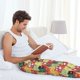 thumbnail image 5 of Balery Cute Cartoon Cat Pantalones de pijama para hombre, pijama ultraligero, pantalón de descanso-X-Large, 5 of 6