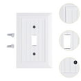 thumbnail image 6 of Baoblaze 3Pcs Electrical Outlet Covers Sturdy Easy Installation Outdoor Wall Plates 3 Hole White, 6 of 8