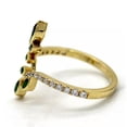 thumbnail image 5 of K-KED Gold plated Rings Leaves Cut Cubic Zircon Women Wedding Delicate Jewelry Gift Sz 6-10-9, 5 of 6