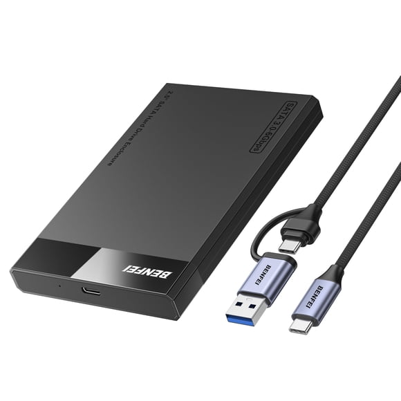 Gabinete para disco duro BENFEI de 2,5" SATA a USB 6 Gbps con UASP