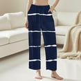 thumbnail image 5 of Fengactive Women's Pajama Pants with Pockets Striped Winter Warm Plush Fuzzy Pj Soft Comfy Sleep Bottoms, 5 of 5