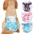 thumbnail image 2 of Dog Diapers Female Medium Reusable Doggie Period Diapers, 2 of 7