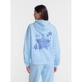 thumbnail image 3 of No Boundaries Oversized Fleece Hoodie, Women's and Women's Plus Sizes XXS-4X, 3 of 5