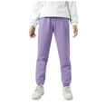 thumbnail image 1 of Ketyyh-chn99 Cargo Pantalon pour Garçons, Joggers Décontractés pour Enfants, Pantalons Longs Chauds à Carreaux Rouges pour Ados Garçons et Filles, Pyjamas pour Tenues d'Intérieur Assorties en Famille pour 7-8 Ans, Violet Pâle, 1 of 3