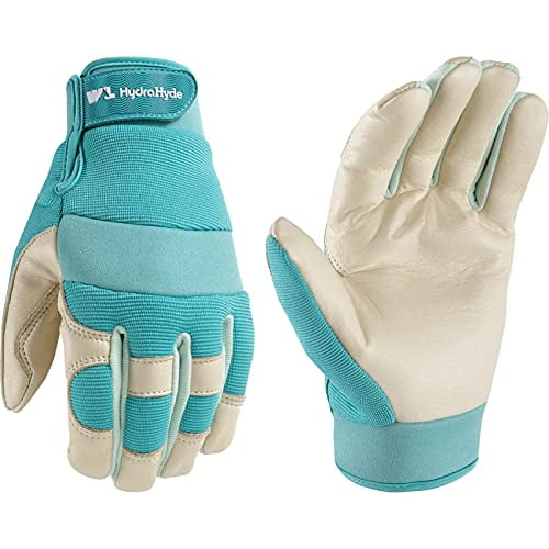 ladies small leather gardening gloves