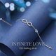 thumbnail image 4 of Pulsera de corazón infinito YONGSHENG plata de ley 925 ajustable Azul, 4 of 5