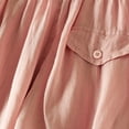 thumbnail image 6 of XPMWRP Women's Chiffon Harem Pants High Waist Casual Pants Wide Leg Long Palazzo Pant Solid Color Loose Trousers with Pockets Pink XL, 6 of 6