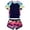 Sunset Glow Coconut Tree, variant on Aideaone Girls Short Sleeve Swimsuit 2-Piece Tankini Rash Guard Bathing Suit Sets Beach Swimwear 8-14T