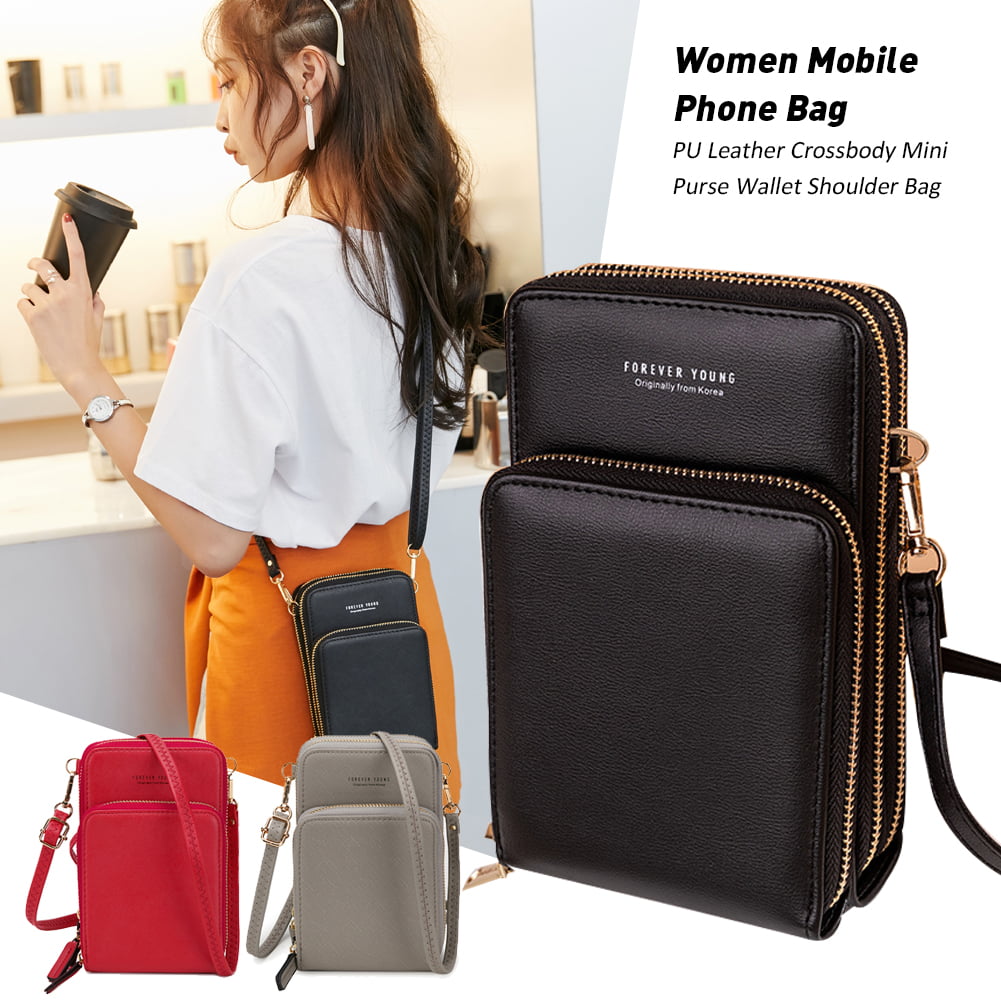 New Women Men Leather Long Wallet Purse Handbag Briefcase Coffee Clutch Bag