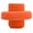 Orange, variant on Neoprene Floating Drink Holder Pool Coasters for 330ml Cans / 11 oz Beverages - 10 inches / 25.4 cm Blue Floating Coaster