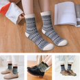 thumbnail image 4 of Calcetines FYC de invierno para mujer, cálidos, gruesos, de lana suave, multicolor, 4 of 5
