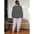 thumbnail image 7 of SHOWMALL Plus Size Pajamas for Women Long Sleeve Sleepwear Soft Loungewear 2 Piece Pjs Set with Pockets Ditsy Floral 3X, 7 of 7