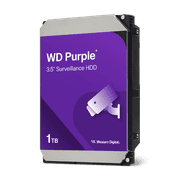 Western Digital 1TB WD Purple Surveillance Hard Drive, 3.5" Internal Hard Drive HDD, 64MB Cache, CMR - WD10PURZ