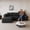 Corduroy + Black, variant on MAYEERTY 95" Cloud Sectional Sofa, Modern Minimalist U-Shaped Couch, 3-Seat Deep Seat Corner Sofa, Black Plush Corduroy Fabric, No Assembly Required for Living Room