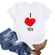 thumbnail image 1 of Fiudx Ofertas y Liquidaciones Blusa de Manga Corta con Estampado de Moda para Mujer, Divertida Camiseta con Cuello Redondo, 1 of 3