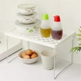 thumbnail image 4 of Kitchen Storage Rack Folding Shelf Stackable Holder Bathroom Cabinet Organizer, 4 of 11