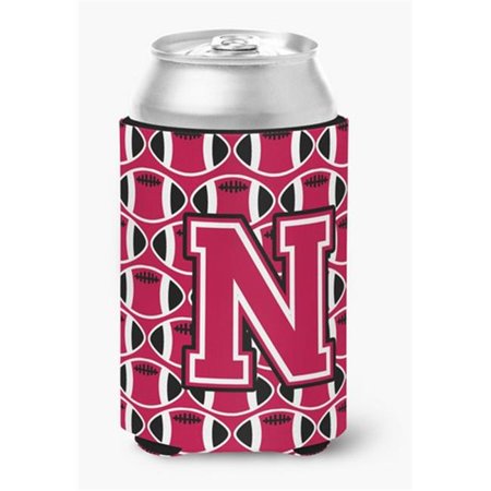 

Letter N Football Crimson & White Can or Bottle Hugger