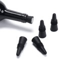 thumbnail image 4 of Tapón de silicona para botella de vino Brillar paquete de 5 negro Electrónica, 4 of 4
