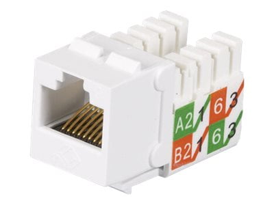 Black Box GigaTrue2 CAT6 Jack - Modular insert - RJ-45 - white