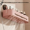 thumbnail image 3 of Sylvtty Storage Holder Drain Rack with Suction Cup Easy to Install Bathroom Wall Mounted Storage Rack Multifunction Cosmetic Organizer, 3 of 7