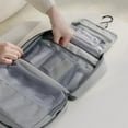 thumbnail image 4 of Waterproof Travel Toiletry Bag With Dry Wet Separation Multiple Compartments Hanging Hook Large Capacity Cosmetic Organizer Storage For Shampoo Shower Gel Accessories Foldable Portable, 4 of 6