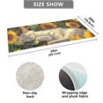 thumbnail image 3 of Bath Mat Soft Plush Non-Slip Absorbent Bathroom Rugs 39"x20" Cat Sleeping in Sunflowers, 3 of 8