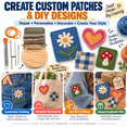 thumbnail image 4 of Knit Patch Kit, 28-Needle Mending Kit with Mini Darning Loom, Portable Repair Tool for Beginners to Fix Holes, Tears and Worn Fabric on Clothes, Bags and Textiles, 4 of 6