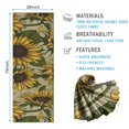 thumbnail image 2 of Yellow Green Leaf Sunflower Pattern Hot Yoga Mat Towel Non Slip for Hot Yoga - Quick-Drying Yoga Mat Cover with 4 Corner Pockets with Travel Bag - Hot Yoga Towel Non Slip 70"x26", 2 of 6