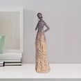 thumbnail image 4 of Estatuilla de mujer Africana perfecl Escultura Africana resina 8 cm x 7,5 cm, 4 of 7