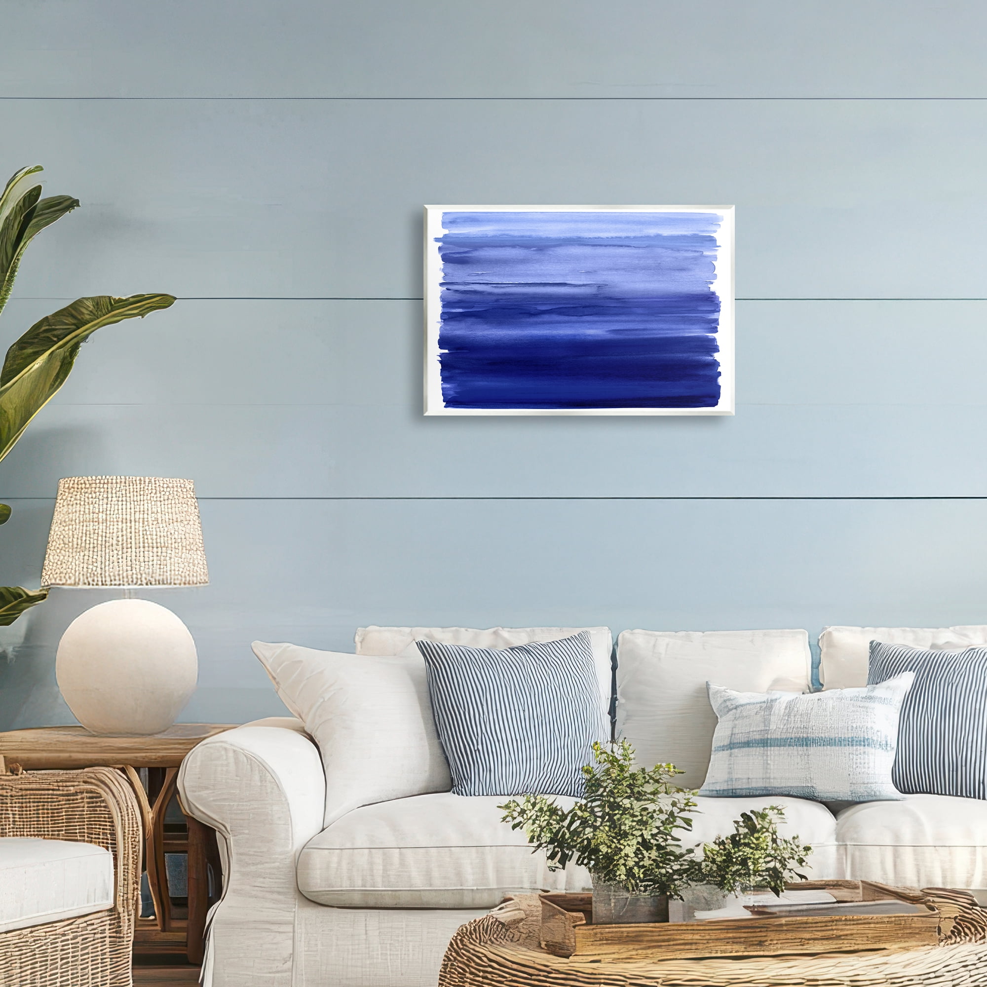 Stupell Industries Oceanic Ombre Blue Wall Plaque Art, design by Allie Corbin